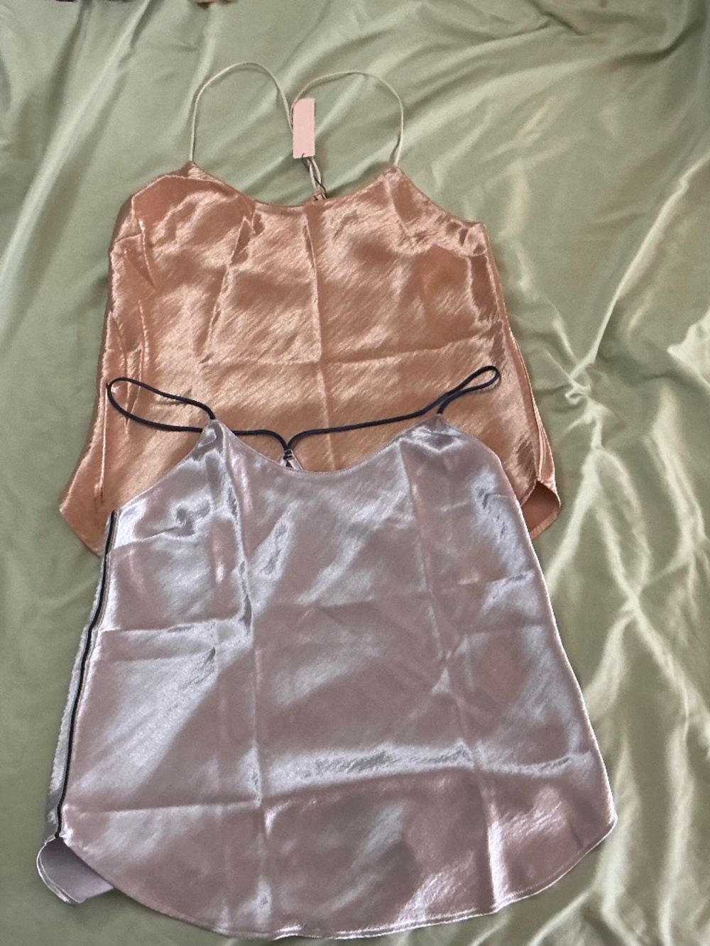 Victoria’s Secret lot of 2 silky smooth pajama tops